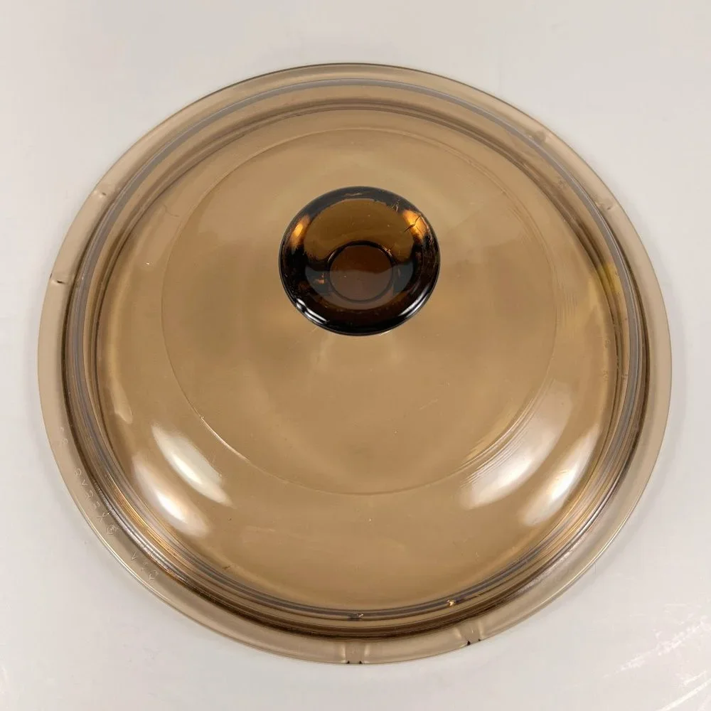 PYREX V 1 C Amber Glass 18 Lid Only Replacement Lid